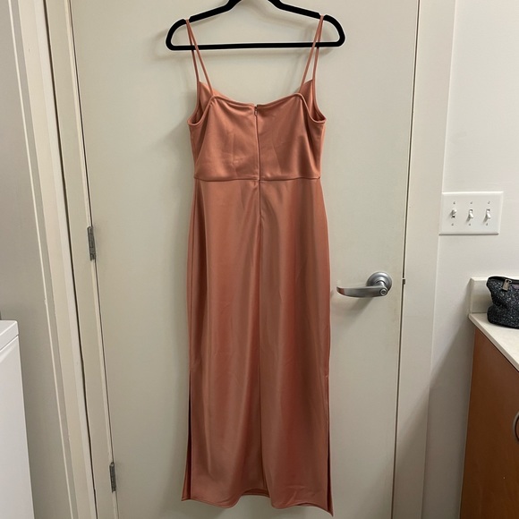 BHLDN Cali Satin Charmeuse Midi Dress - Picture 5 of 8